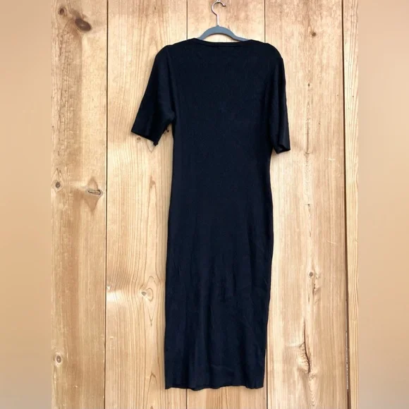 J. Crew Short Sleeve Ribbed Sweater Dress Sz Large - Picture 6 of 6